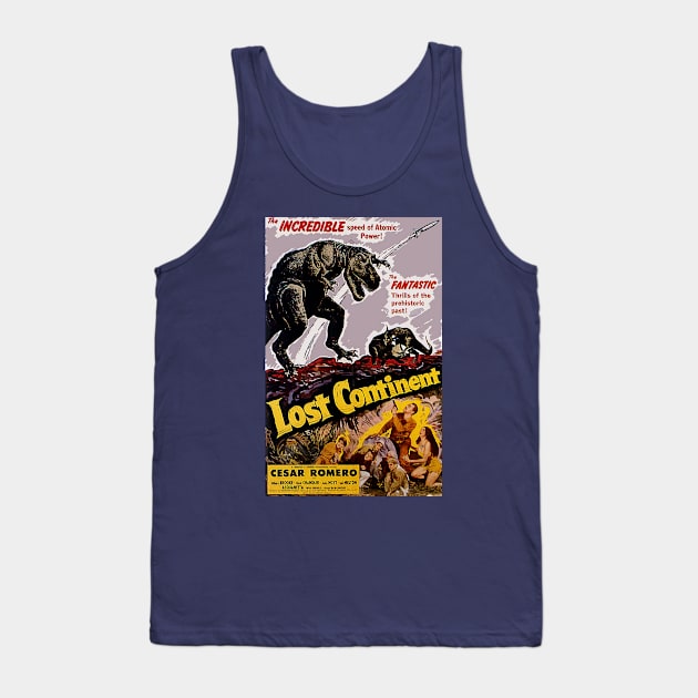 Classic Science Fiction Movie Poster - Lost Continent Tank Top by Starbase79